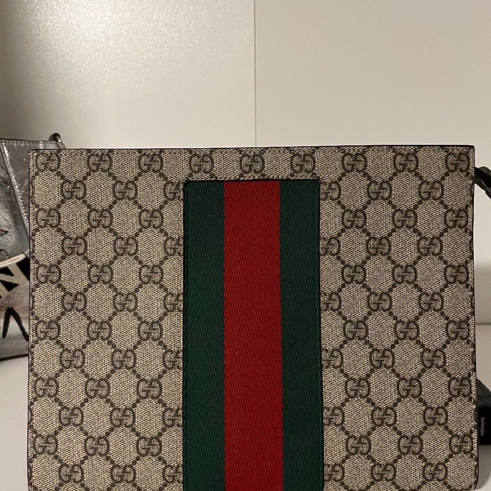 Web Zip Pouch GG Coated Canvas